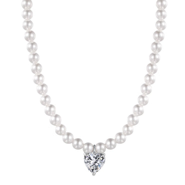PEARLY HEART NECKLACE