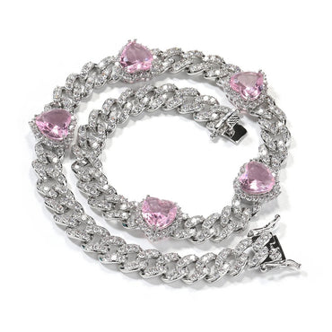 ICY CUBAN HEART CHAIN